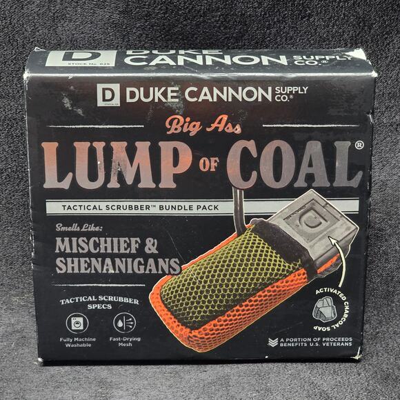 Duke Cannon Supply Big A$S Lump of Coal Tactical Scrubber Soap On A Rope Bundle - Picture 7 of 7
